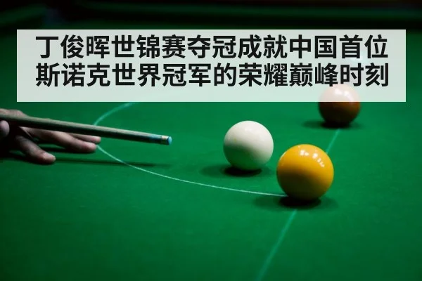 丁俊晖世锦赛夺冠成就中国首位斯诺克世界冠军的荣耀巅峰时刻